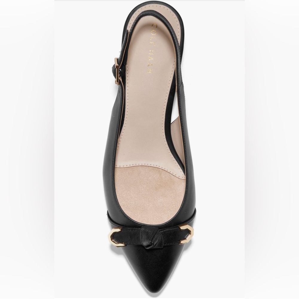 Black leather sling backs - Picture 2 of 10